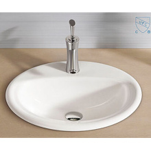 Bathroom Oval Round Shape Art Ceramic Porcelain Hand Wash Sink Basin